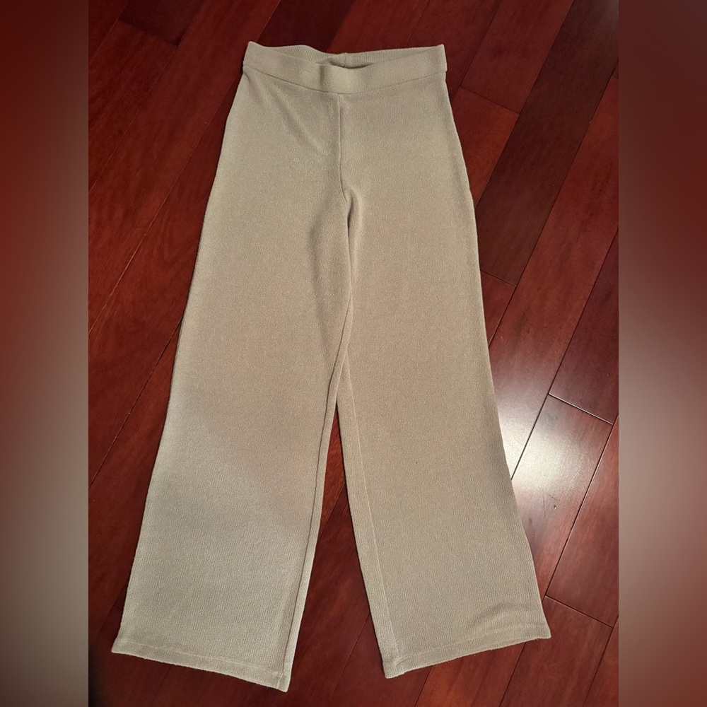 H&M Beige Wide-Leg Pants
